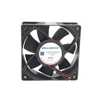 WELLSUNFAN 4 pouces 12V 24V 48V DC Brushless CPU Cooling Fan120x120x38mm 4000RPM Wire Leads Cabinet CNC Axial Cooling Fan