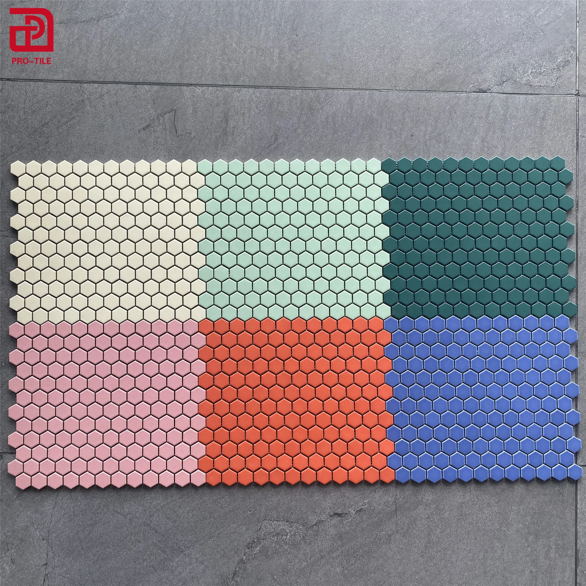 Carreaux de céramique mosaïque hexagonale