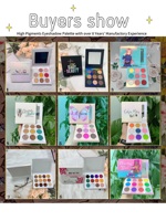 D'origine Usine De Cosmétiques Personnalisé Noël Fard À Paupières Étiquette Privée Fard À Paupières Palette Ld QUANTITÉ MINIMALE DE COMMANDE