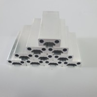 Profils d'extrusion en aluminium 6063 sur mesure, profilés de cadre en aluminium anodisé avec service de fraisage CNC, perçage et soudage