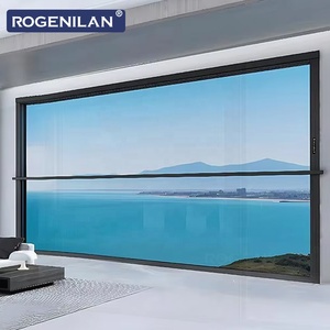 Fenêtres électriques à levage vertical Rogenilan, grandes, intelligentes, en aluminium, à double vitrage, économiseuses d'énergie, avec verre trempé - Product Image 3