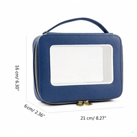 Sac en PVC personnalisé noir/jaune/rose/abricot/vert/bleu, sac à main pour cosmétiques, articles de toilette, pièces de jeu