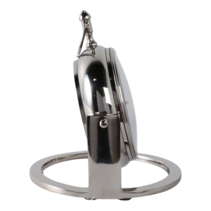 Orologio da tavolo ELEVARRE in metallo lucido, rotondo, per l'arredamento di casa e ufficio, di piccole dimensioni - Product Image 3