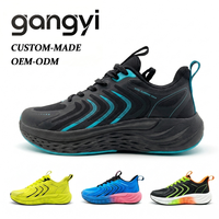 Chaussures de course respirantes en maille pour hommes, semelle intermédiaire légère absorbant les chocs, chaussures de sport athlétiques antidérapantes et durables
