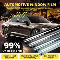 Film teinté pour vitres de voiture 2 mil, protection UV 99%, 15% VLT, film solaire automobile, vente en gros