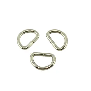 2017 Most Superior Quality Bag Hardware Accessories Metal D Ring Supply Classic Zinc Alloy Ring for Bag Stainless Steel D Ring