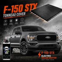 Couverture de benne électrique à commande par application F-150 STX, télécommande intelligente, volet roulant rétractable en aluminium anti-pincement, compatible Android