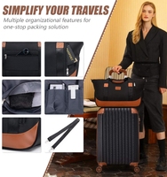Nouvel ensemble de bagages de luxe 5 pièces en ABS/PC, sacs de voyage rigides grande capacité pour hommes et femmes