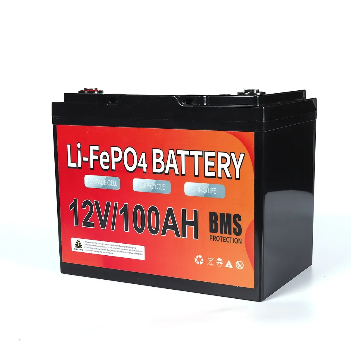 Prix bon marché vente chaude 12.8v 100Ah 200Ah batterie solaire batterie au lithium 12v à cycle profond