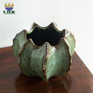 <span class=keywords><strong>Pot</strong></span> <span class=keywords><strong>de</strong></span> fleurs en céramique unique du fabricant, couleur gris vert carambole, pour plantes succulentes, décoration <span class=keywords><strong>de</strong></span> salon, <span class=keywords><strong>pot</strong></span> <span class=keywords><strong>de</strong></span> fleurs pour la maison - Product Image 3