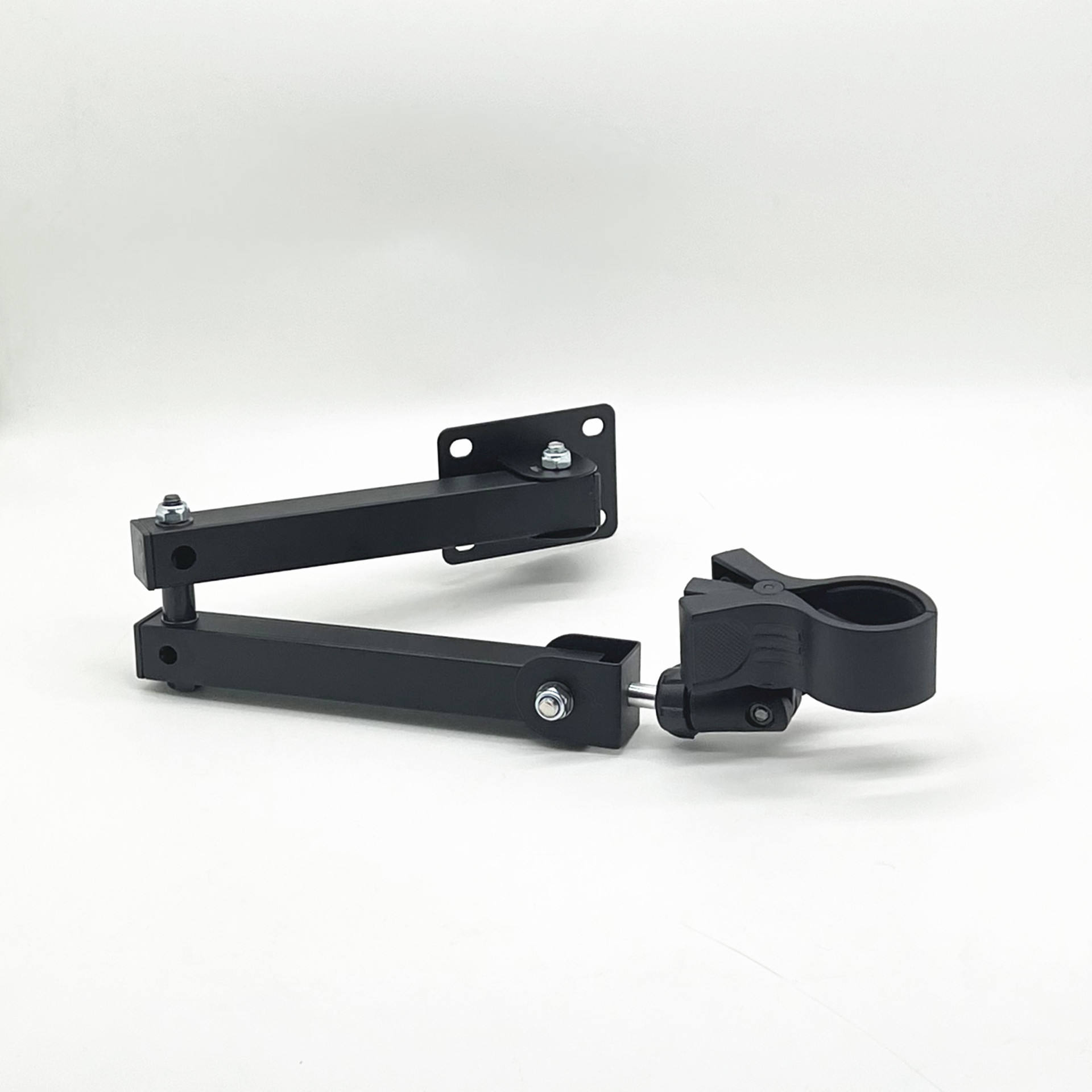 Support de sèche-cheveux électrique à tube carré à deux sections noir