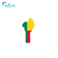 Fabrication métal carte africaine broche broche insigne personnalisé Nigeria Bénin drapeau Bénin carte épinglette insigne