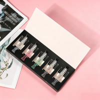 Boîte cadeau personnalisée avec logo pour flacons de parfum vaporisateurs d'échantillons de 2 ml, 3 ml, 5 ml, emballage en papier sur mesure pour mini flacons de parfum de test
