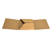 Boîtes d'expédition personnalisées en kraft pour documents, avec cordon et bouton, pour enveloppes en papier