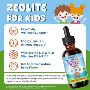 ArtoaLabs Compléments Liquides Oraux Détoxifiants au Zéolite Sans Sucre et Végétaliens Gouttes Détox au Zéolite pour Enfants Énergie Concentration Soutien Immunitaire - Product Image 3