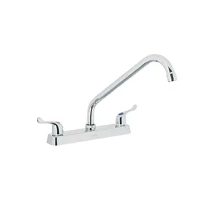 Master con 24 unità 8 'miscelatore lavello cromato, collo lungo, leva, di base - Product Image 1