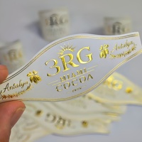 Bandes adhésives pour cigares en or et argent métalliques personnalisées, impression UV, matériau papier, résistantes à l'eau, commande en gros à prix abordable