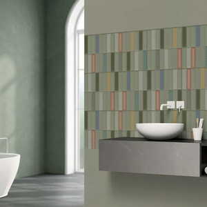 Azulejos de Pared de Porcelana Esmaltada Tallada de 300x300mm, Duraderos, con Textura de Flores y Plantas, 5 Años de Garantía, para Baño, Apartamento, Vestíbulo - Product Image 3
