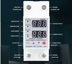 Garantía 2 años Dispositivos de alta protección Dispositivo de protección contra sobrevoltaje y bajo voltaje <span class=keywords><strong>Protector</strong></span> contra sobrevoltaje y bajo voltaje - Product Image 6
