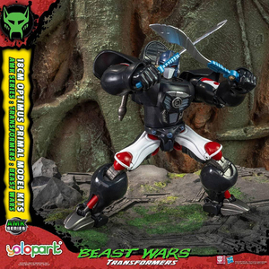 YOLOPARK <span class=keywords><strong>Transformers</strong></span> Serie AMK - <span class=keywords><strong>Beast</strong></span> War - Gorilla Captain, Kit de Modelo Preensamblado, Figura de Acción de Metal Fundido de 18 cm de Alto, DIY - Product Image 5