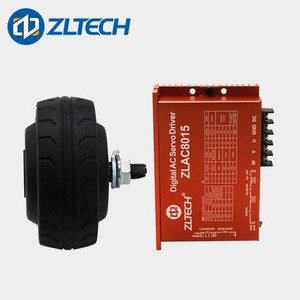 ZLTECH ISO9001 CE 4 pouces 24V 2N.m 50kg charge 450 tr/min AGV roue électrique à entraînement direct moteur de moyeu cc sans brosse pour Robot avec encodeur - Product Image 6
