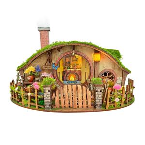 Hamaileon DIY 3D la <span class=keywords><strong>Maison</strong></span> de l'Anneau Magique L.O.T.R. Puzzle <span class=keywords><strong>en</strong></span> <span class=keywords><strong>bois</strong></span> Kits de modèles fonctionnels Cadeaux Home Decor Artisanat Dollhouse - Product Image 1