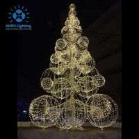 ANPU Decor Professional Commercial Christmas Decora ting Services Großer kugelförmiger 3D-Weihnachtsbaum für Halloween