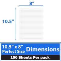 Papier à feuilles mobiles perforé à 3 trous Papier pour cahier de remplissage personnalisé pour classeurs à 3 anneaux 100 feuilles par paquet