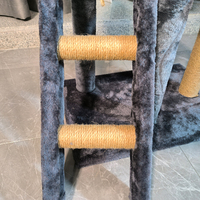 Sisal en bois en peluche grande tour à gratter luxe multicouche chat escalade cadre arbre à chat