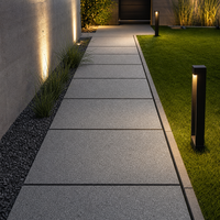 Dalles de pavage extérieur en granit noir flammé G654 modernes, finition polie, à prix super réduit, directement de l'usine