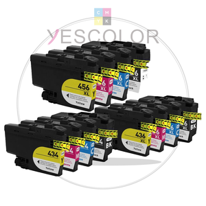 Cartucho de Tinta Yescolor Premium Compatible con LC434 LC436 LC436XL LC456 LC456XL para <span class=keywords><strong>Brother</strong></span> MFC-<span class=keywords><strong>J4340DW</strong></span>, MFC-J4540DW/DCP-J1200W - Product Image 1