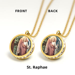 Pendentif GIVELUCK Saint Archange Raphaël, charme, Dieu a guéri, pendentif zen de style religieux - Product Image 6