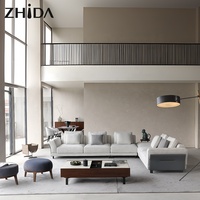 Hochwertige Italienische Design-Wohnzimmermöbel Moderne Stoff-Sektionalsofas Komfortables Modulares Sofa-Set für Villen