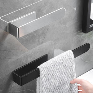 ราวแขวนผ้าเช็ดตัวในห้องน้ำสแตนเลส 220 มม. ติดผนังแบบมีกาวในตัวชั้นเดียว แหล่งกำเนิดฝอซาน - Product Image 3