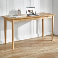 Bureau de style moderne en bois DISHI pour bureau à domicile, salon ou appartement, également adapté comme coiffeuse de chambre à coucher