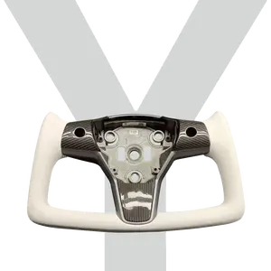 YTcarbon kustom body kit untuk Tesla model 3/Y 3 Model Y Model 3 serat karbon roda kemudi