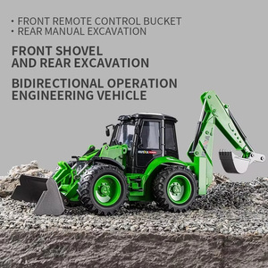 Chargeuse-pelleteuse télécommandée 1579 RC, modèle 2 voies, véhicule d'ingénierie 1:14, camion de construction et excavatrice - Product Image 4