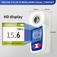 Portable Handheld Brix Refractometer 0-35% with ATC Customizable OEM Consumer Electronics