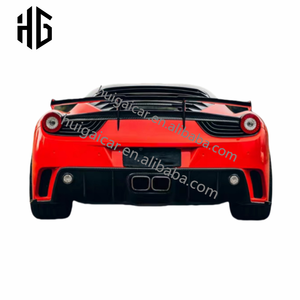 Kit de cuerpo de labio de parachoques de capó de motor delantero estilo Msy modificado para <span class=keywords><strong>Ferrari</strong></span> <span class=keywords><strong>458</strong></span> alerón de parachoques trasero faldones laterales kits de cuerpo exterior - Product Image 3