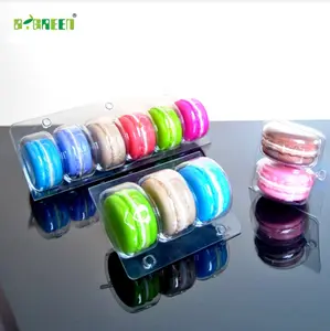 2/3/5/12packs Plastic PET Blister/Tray Packaging for Food/Macarons