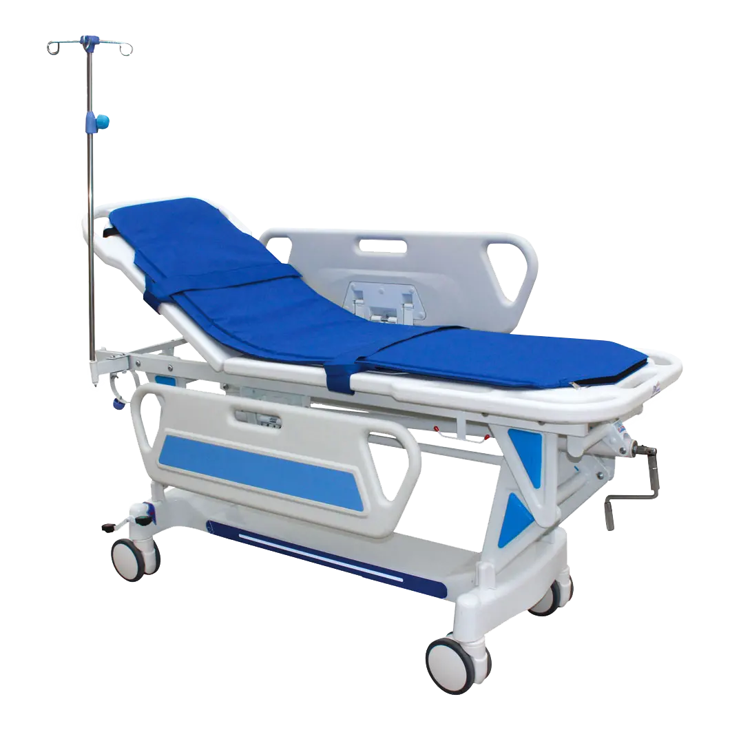 Carrello medico della barella dell'ambulanza dell'attrezzatura di trasferimento del paziente dell'acciaio inossidabile per la regolazione dell'altezza