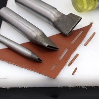 Outil de poinçonnage du cuir DIY, poinçon à trous elliptiques longs de 2 mm de largeur