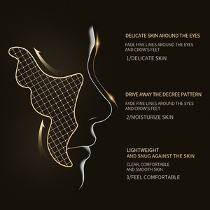 Masque Contour des Yeux Anti-Rides Nasolabiales 2-en-1 Hydratant et Lissant à la Caviar Marque Blanche - Product Image 3