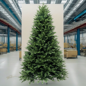 Лидер продаж, премиальная фабрика, 4 фута 5 футов, тонкая новогодняя елка со светодиодными лампами - Product Image 1