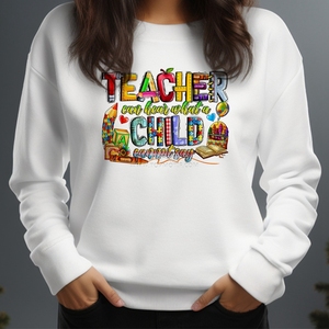 L'insegnante può sentire ciò che un bambino non può dire autismo Puzzle pezzo di trasferimento DTF stampa ferro su adesivo sacchetti indumento abbigliamento - Product Image 4