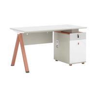Bureau en mélamine personnel poste de travail 6 places bureau partagé moderne