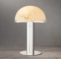 Lampe de bureau espagnole de luxe moderne en marbre naturel lampe de table décorative et créative en albâtre pour salon chambre à coucher chevet