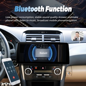 Lecteur vidéo de voiture Android 13 avec écran large de 12,3 pouces, autoradio stéréo pour Toyota Camry 2012-2014, GPS, multimédia, Carplay, unité principale - Product Image 4