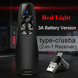 Pointeur laser rouge R400, récepteur USB USB C, recharge par piles AAA, <span class=keywords><strong>télécommande</strong></span> sans fil 2,4 GHz, portée de 100 m, fonction de <span class=keywords><strong>présentation</strong></span> - Product Image 2