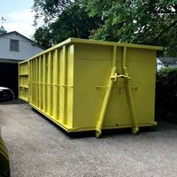 Conteneur à crochet de levage galvanisé robuste de 10 à 40 m³ pour l'élimination des déchets industriels, conteneur à crochet de levage mobile extérieur pour métaux de rebut